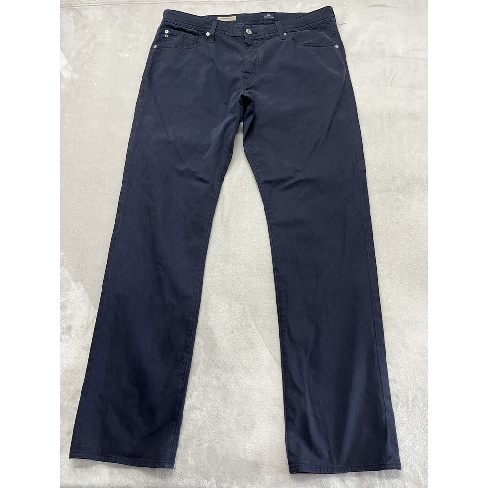 AG Adriano Goldschmied The Graduate Pants Men 36x34 Navy Tailored Leg Stretch